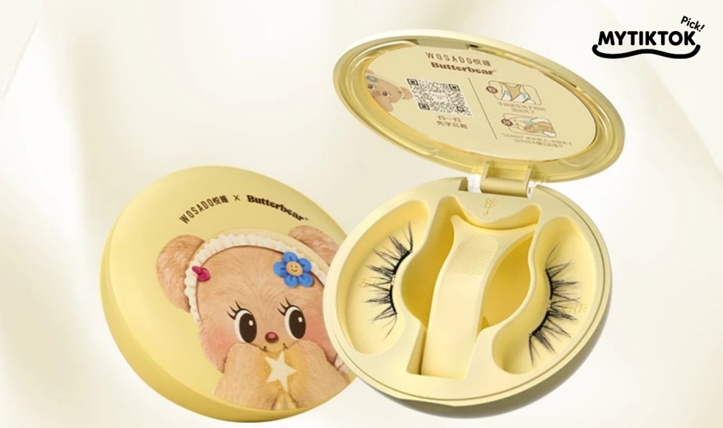 WOSADO & Butter Bear ขนตาปลอมแม่เหล็ก 