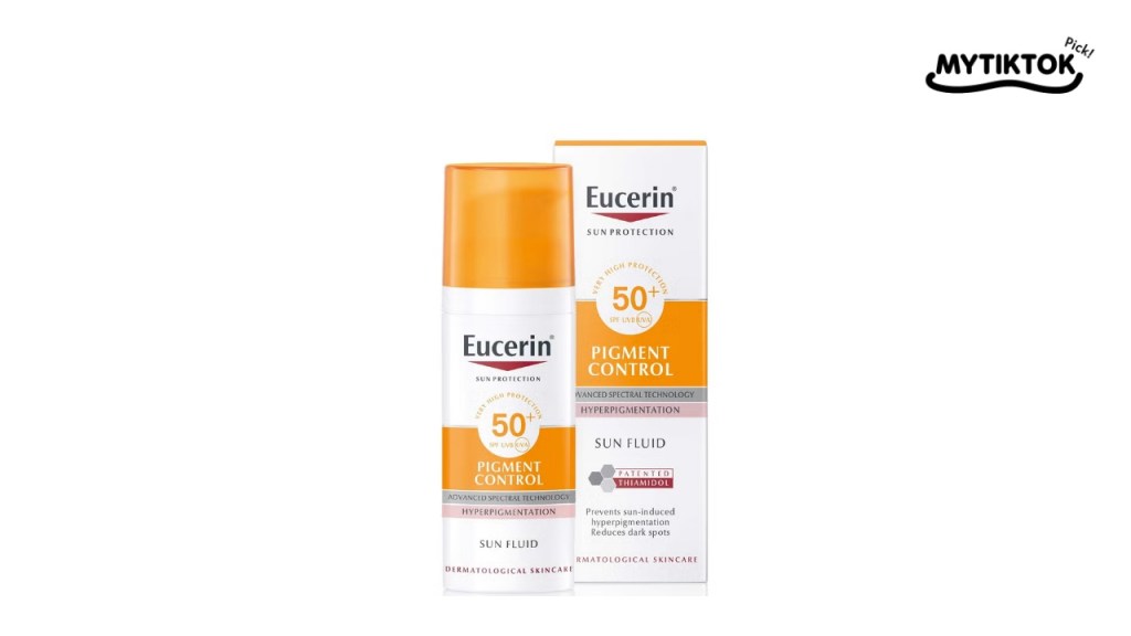 ครีมกันแดด  Eucerin Sun Face Pigment Control Fluid SPF 50+