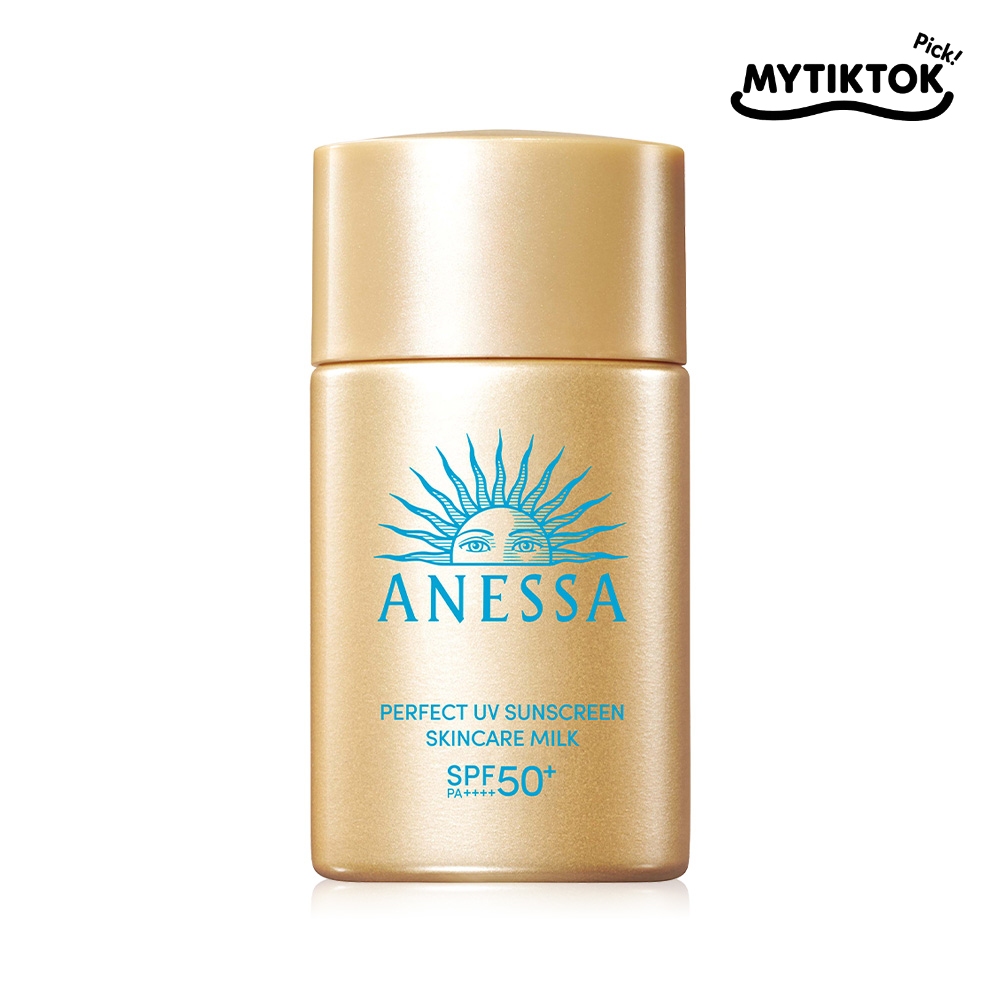 1. ครีมกันแดด Anessa Perfect UV Sunscreen Skincare Milk (ขวดทอง) — สูตรคลาสสิคที่ยังคงแรง