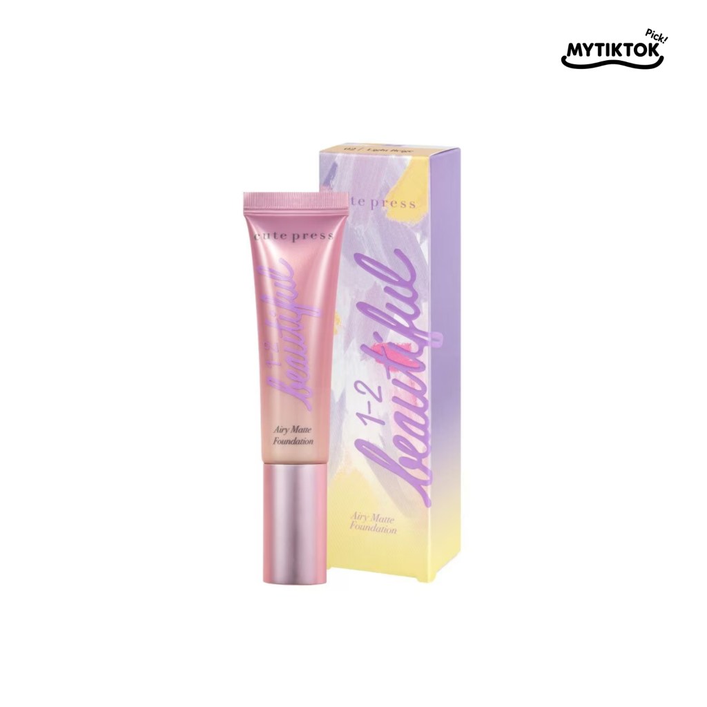รองพื้น Cute Press 1-2-Beautiful Airy Matte Foundation