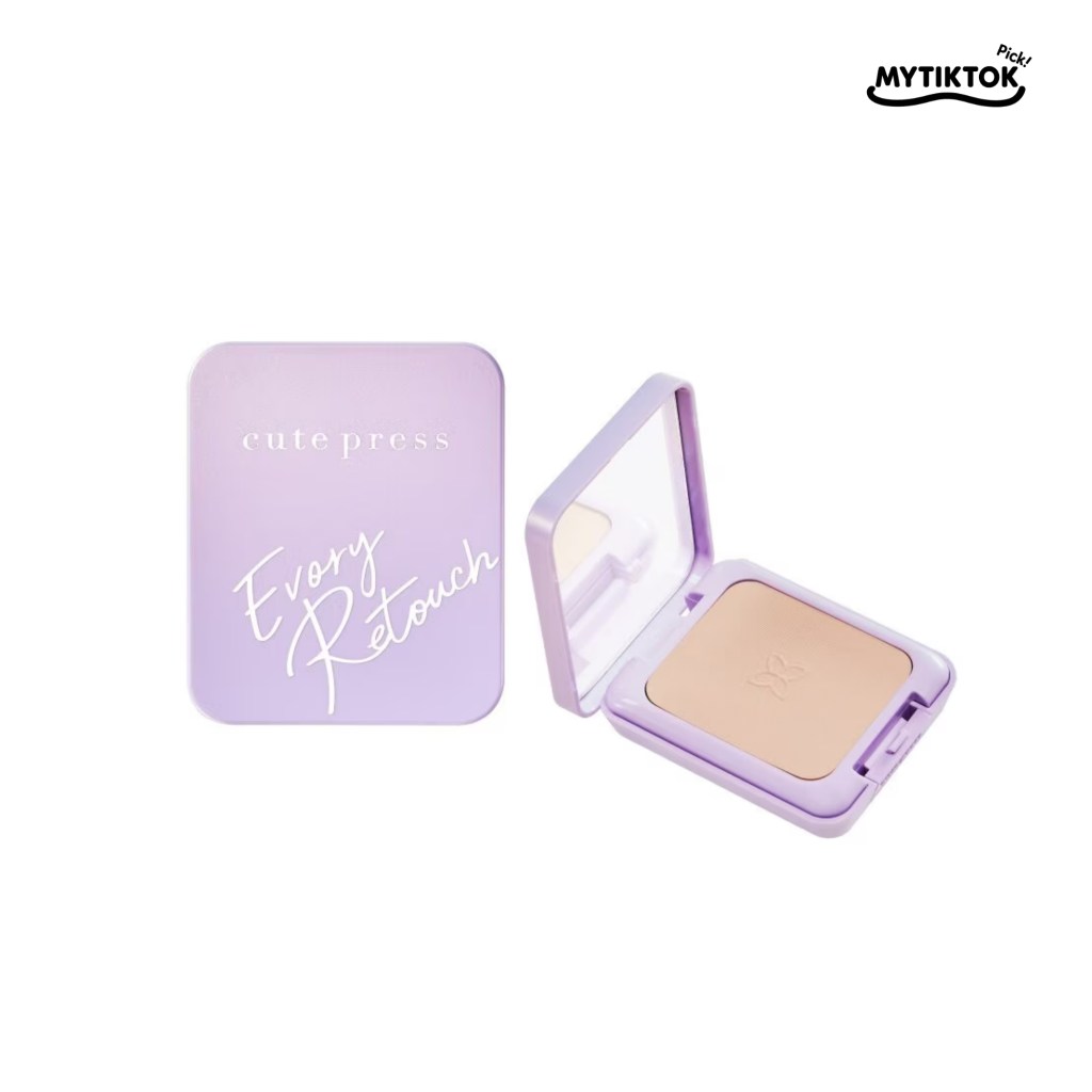 แป้ง Cute Press Evory Retouch Oil Control Foundation Powder SPF 30 PA+++ (แป้งรีทัช)