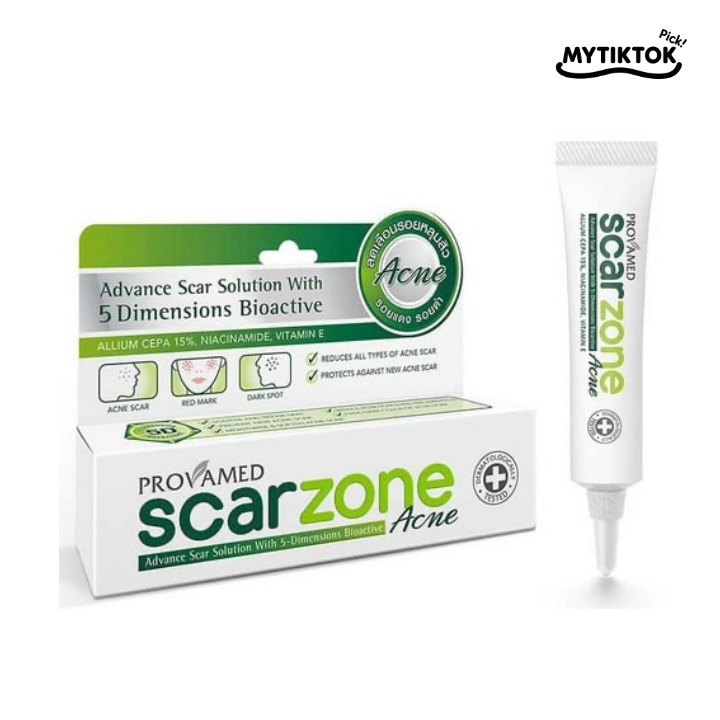 ครีมลดรอยดำ รอยสิว ยี่ห้อไหนดี : Provamed Scar Zone Acne (โปรวาเมด)