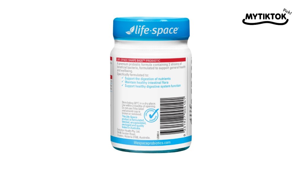  อาหารเสริมโพรไบโอติก ยี่ห้อ Life Space Shape B420™ Probiotic